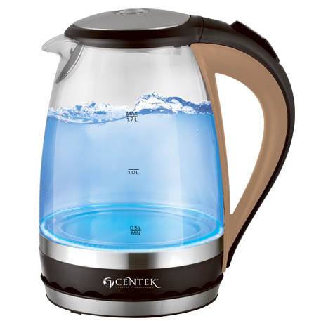 Чайник CENTEK CT-0046 (1,7л) 2200Вт термост стекло внутр. LED подсветка