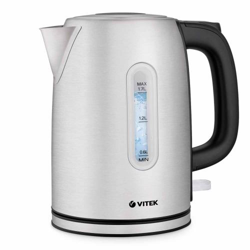 чайник VITEK-1140 1,7л, корпус металл, закрытая спираль