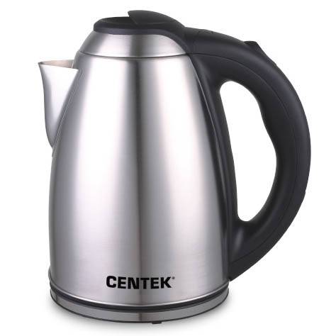 Чайник CENTEK CT-0049 (1,8л) 2000Вт металл, нерж. база, двойная защита