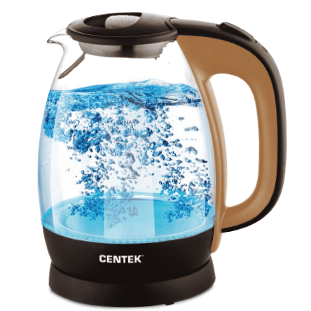 Чайник CENTEK CT-0056 (1,7л) 2200Вт корпус стекло, внутренняя LED подсветка