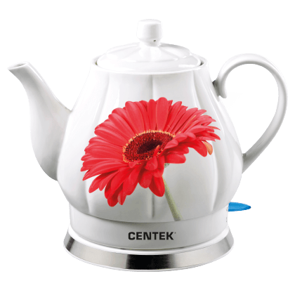 Чайник CENTEK CT-0062 (2л) 2000Вт супербелая керамика, рельефный корпус