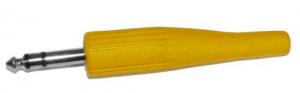 Штекер для наушников 6,3 стер желтый/красный (позолоченный) длинный jack(m)