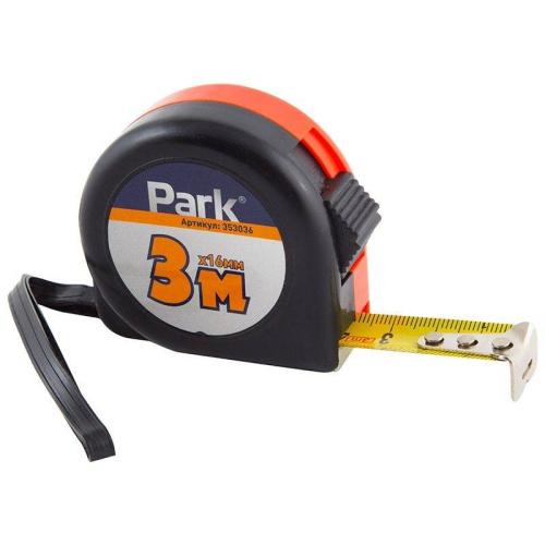 рулетка Park с фиксатором 3мx16мм ТМ36-3016,пластиковый корпус 353036