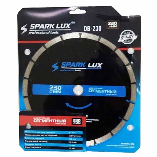 Диск алмазный отрезной сегментный SPARK LUX DB-230, 230х22,2mm, сухой рез