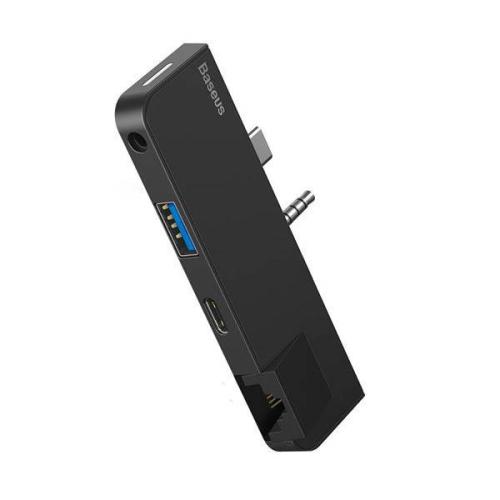 разветвитель USB3.0 Baseus Multifunctional Surface Go,USB,HD4K,Type-C,шт.3,5mm,Type-c