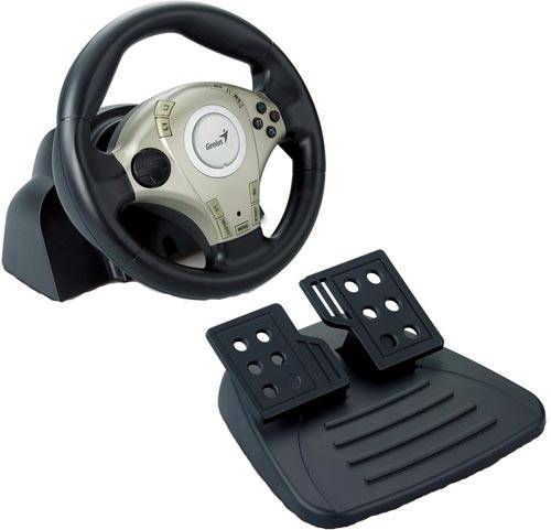 руль Genius Twin Wheel F1 PC, с педалями, Play St 2