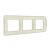 рамка 3-местная горизонтальная UNIVersal Валери слоновая кость Б-ВР003Г