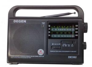 Радиоприемник DEGEN DE-392 солнечн батар динамо аккумулятор