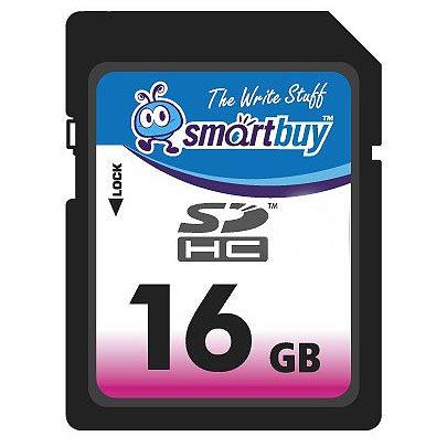 Память SD 16Gb SMART BUY класс 2/4
