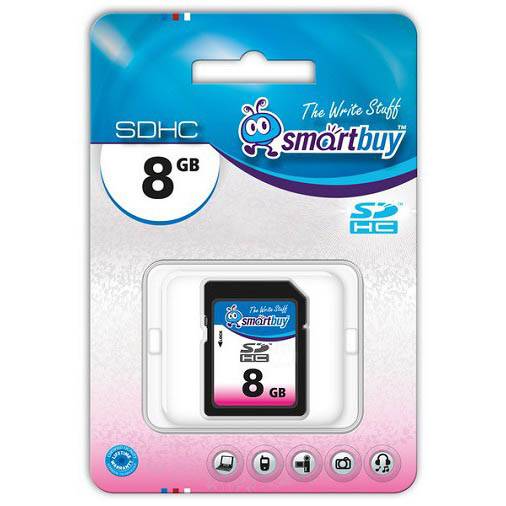 Память SD 8Gb Smart Buy класс 10