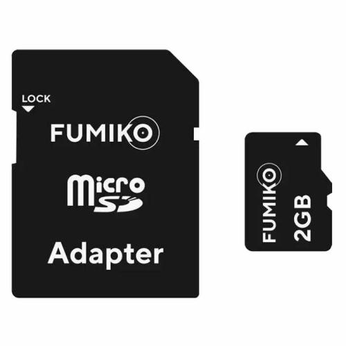 Память SD Micro 2Gb FUMICO/Luxe Bass + SD adapter  класс 4