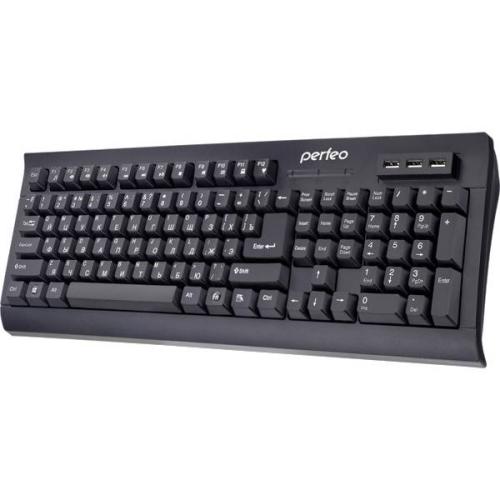 Клавиатура PERFEO PF-855(5139)-HUB 3 USB Multimedia