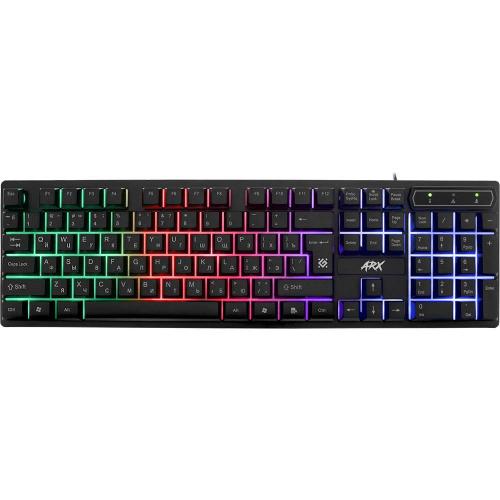 Клавиатура DEFENDER GK-196L RU Arx,USB,радужная подсветка