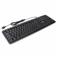 Клавиатура ГАРНИЗОН GK-100L USB, защита от брызг, 1,8м