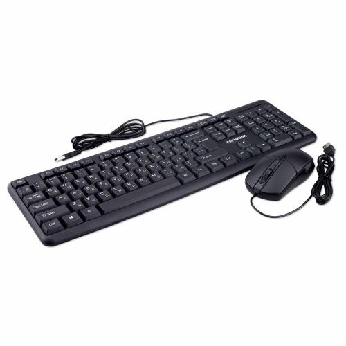 Клавиатура+мышь ГАРНИЗОН GKS-122 пров.,104кл+3кн,кабель 1,8м,1000dpi