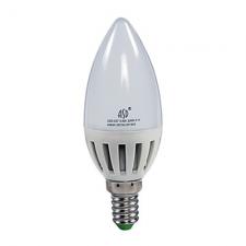 Лампочка LED 5Вт Е27 свеча 160-260Вт 4000K 400Лм стандарт ASD