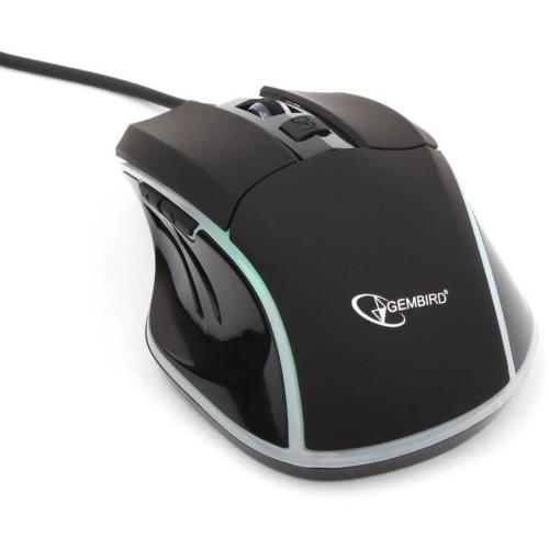 Мышь Gembird MG-500 USB игровая 1600DPI 5кн+кол.-кн подсветка