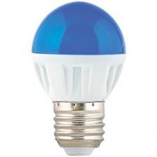 Лампочка LED 4W E27 G45 шар 77х45 K7CB40ELB синий матовый Ecola 508893