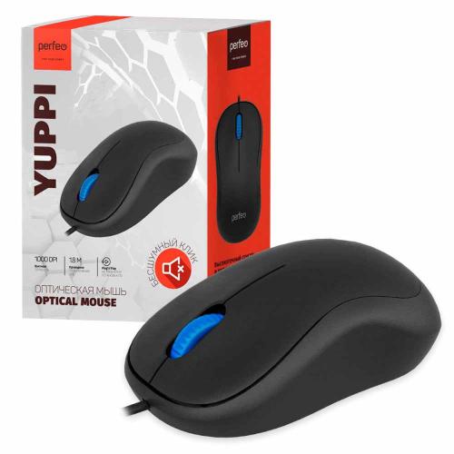 Мышь PERFEO PF-B3413 YUPPI USB, 3 кн., бесшумная, 1000DPI
