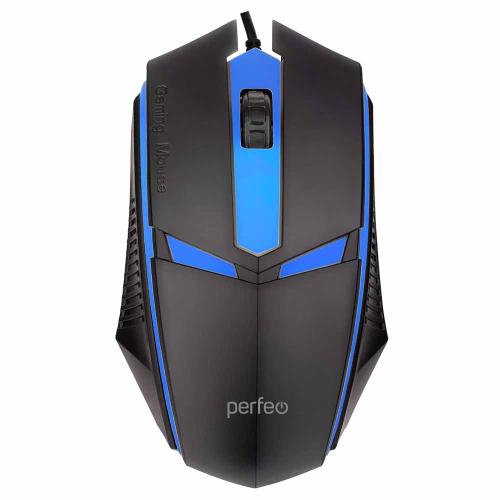 Мышь PERFEO PF-A4797 FACE USB, 3 кн., game design, 7 цв.подсветки, 1000DPI