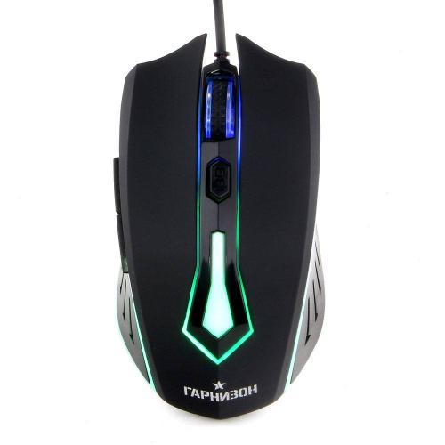 Мышь ГАРНИЗОН GM-700G USB игровая 1600DPI 5кн+кол.-кн