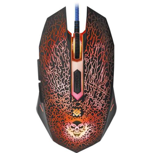 Мышь DEFENDER 110L GM Shock 6кн игровая+коврик 800-3200dpi