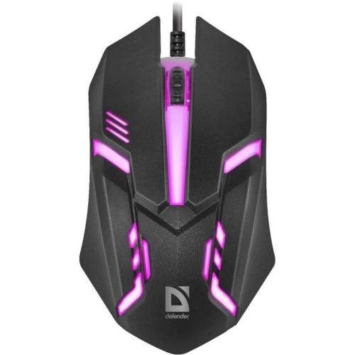 Мышь DEFENDER 560 MB L Cyber 7 цветов подсветки, 3кн 1200dpi