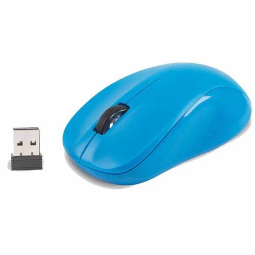Мышь CBR CM 410, USB оптич., радио 2,4Гц, 1000 dpi голубой
