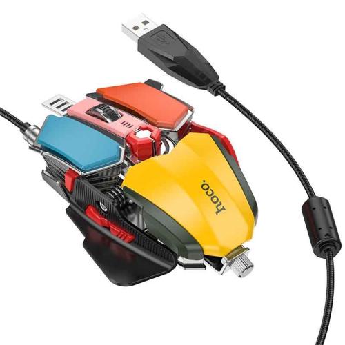 Мышь HOCO DI55 игровая, RGB подсветка, USB