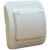 Розетка сетевая с крышкой керамика MAKEL 12009 серия мимоза, белый