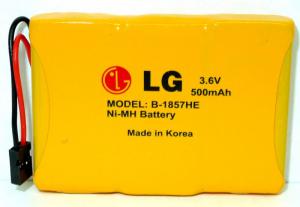 Аккумулятор р/телефона LG 1857 HE(NiMH,3,6V 500mAh)анал GP T347Siemens