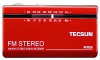 Радиоприемник TECSUN R-102 стерео наушники