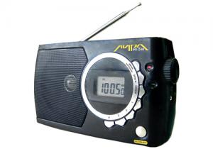 Радиоприемник ЛИРА РП-248 ЖК дисплей, часы 8 фиксир прогр