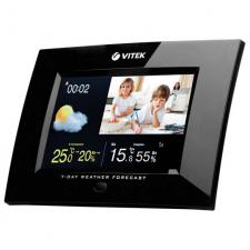метеостанция VITEK-6406 цифровая фоторамка беспроводная,часы
