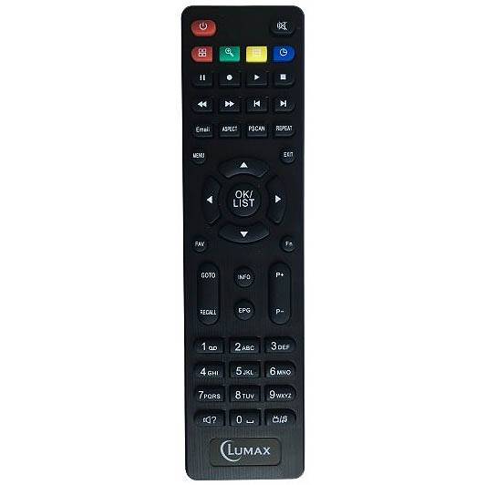 Пульт дистанционного управления LUMAX для DVT2-41103HD или DVBT2-555HD