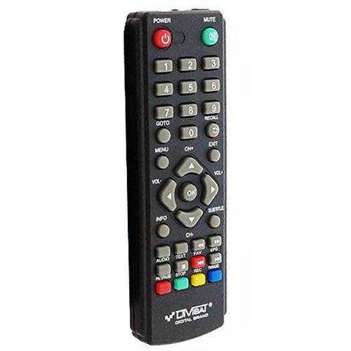 Пульт дистанционного управления DiVisat Hobbit UNO DVB-T2 ресивера цифрового эфирного ТВ