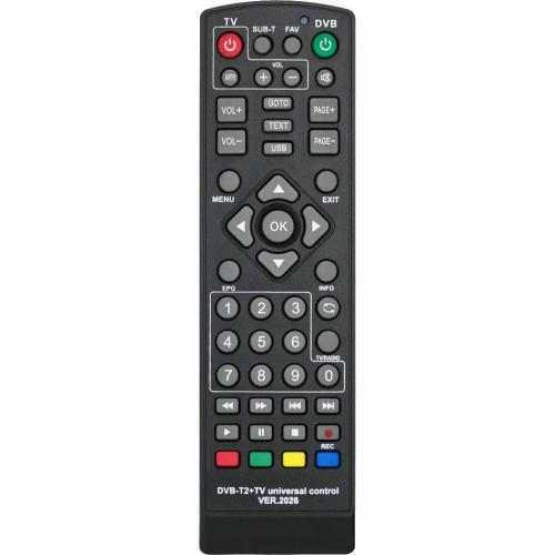Пульт дистанционного управления универсальный HUAYU DVB-T2-TV Ver.2026
