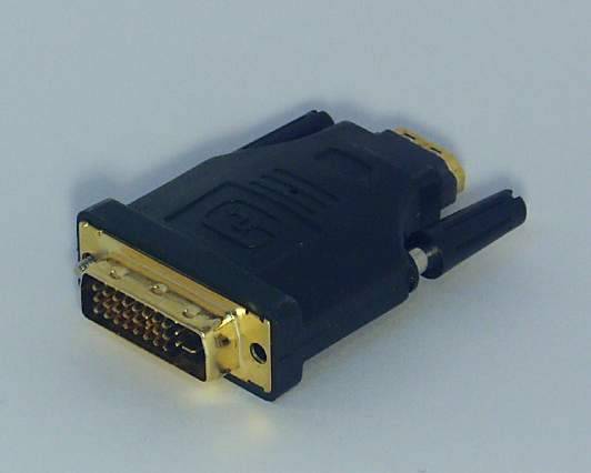Переходник DVI шт-HDMI гн 19F/19M(A-HDMI-DVI2)