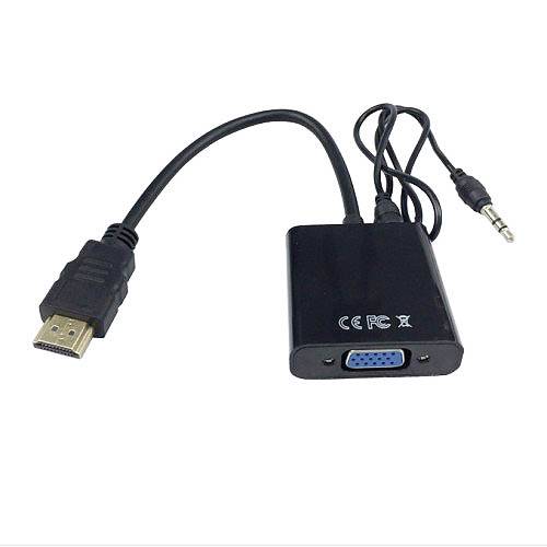 Переходник HDMI шт-VGAгн+гнездо 3,5мм стерео 0,15/0,2м 22-014